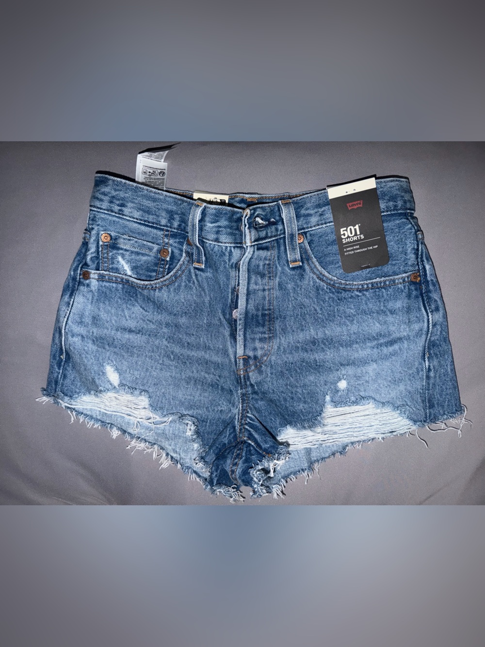 Levi's 501 women’s Blue Denim shorts